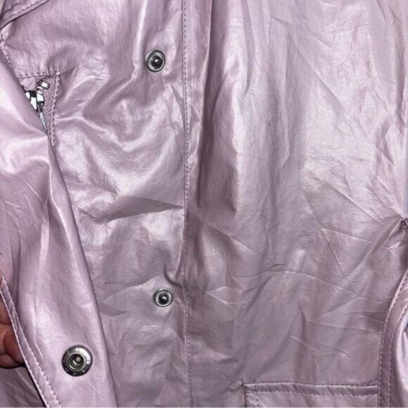 Via Spiga Women's Pinkest Rain Coat Studded Details Double Pockets Sash Spring - Picture 10 of 14